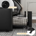 thumbnail image 5 of Memoryfield Queen Bed Frame with Headboard & Storage Drawers, PU Upholstered Platform Bed, No Box Spring Needed, Noise-Free, Easy Assembly, Black, 5 of 7