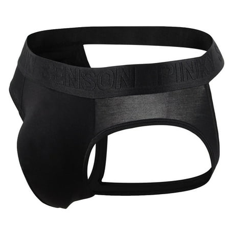

Knosfe Mens Cotton Athletic Supporter Jockstrap Underwear Pouch Sexy Thong L