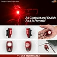 thumbnail image 5 of Cygolite Hotshot Pro 150 Lumen USB Flashing LED Rear Tail Mount Bike Light, Red, 5 of 5