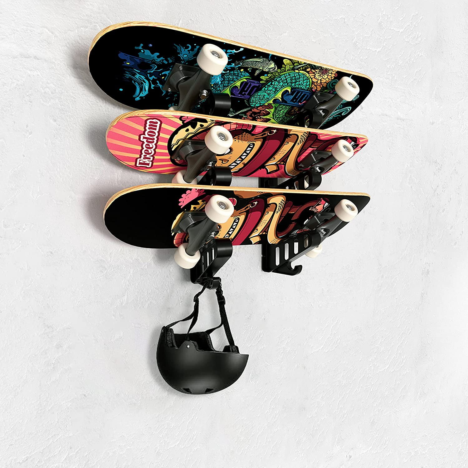 Skateboard Rack Wall Mount Skateboard Storage Rack Skateboard Holder, Load Bearing Skateboard