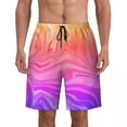 thumbnail image 2 of Swimwear Ombre Board Shorts Summer Gradient Abstract Casual Beach Short Pants Men Graphic Sports Quick Dry Swim Trunks, 2 of 5