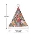 thumbnail image 3 of Daiia Tropical Fruit Print Christmas Knitted Beanie Hat, Large Knit Hat Xmas Small Gifts For Men Women Adult, 3 of 6