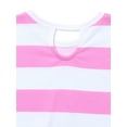 thumbnail image 3 of Garanimals Toddler Girl Dolman Short Sleeve Stripe Jersey T-Shirt, Sizes 18M-5T, 3 of 4