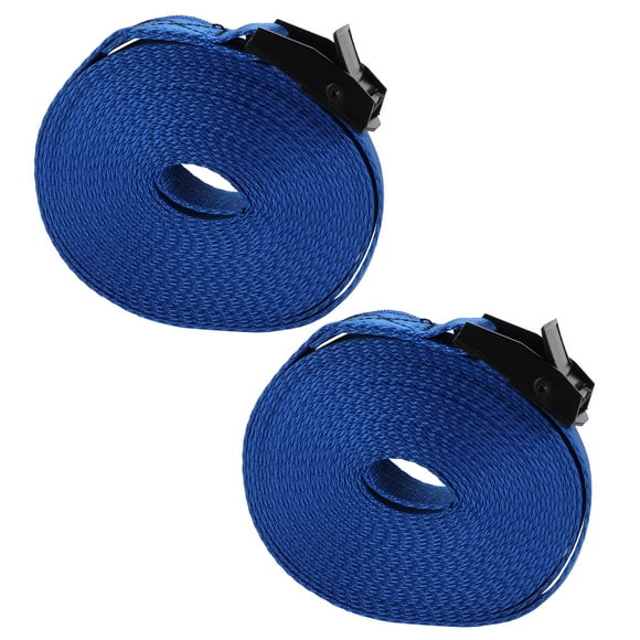 Lashing Straps, 2Pcs Tie Down Straps Heavy Duty Tie Down Strapping Bands With Zinc Alloy Buckles - Navy Blue