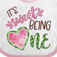 thumbnail image 4 of Inktastic It's Sweet Being One Watermelon First Birthday Boys or Girls Baby Bib, 4 of 4