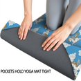 thumbnail image 3 of Blue Cartoon Winged Unicorn Cloud Pattern Hot Yoga Mat Towel Non Slip for Hot Yoga - Quick-Drying Yoga Mat Cover with 4 Corner Pockets with Travel Bag - Hot Yoga Towel Non Slip 70"x26", 3 of 6