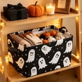 thumbnail image 6 of Halloween Storage Basket Large Capacity Foldable Canvas Organizer 14x10x8in with Handle for Home Closet Decor by OVFUIZ, 6 of 6