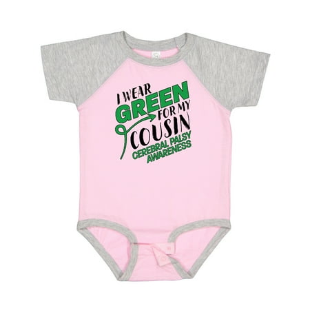

Inktastic I Wear Green for My Cousin- Cerebral Palsy Awareness Gift Baby Boy or Baby Girl Bodysuit