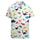 thumbnail image 3 of Camisas con gráficos florales y tortugas divertidas para hombres, ropa con estampado 3D, camisa hawaiana, camisetas Y2K de manga corta, ropa Kawaii, blusa con solapa, 3 of 5