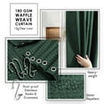 thumbnail image 5 of Clara Clark  Bamboo Bathroom Accessories Set with Shower Curtain Set, Toilet Brush, Trash Can & Soap Dispenser Complete Set - Hunter Green, 5 of 5