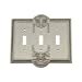 thumbnail image 3 of Nostalgic Warehouse 720000 Plaque de Commutateur Meadows avec Triple Bascule, Nickel Satiné, 3 of 3