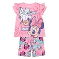 thumbnail image 4 of Minnie Mouse Girls 2 Piece Shorts and Short Sleeve T-Shirt Set Pink, 3T, 4 of 5