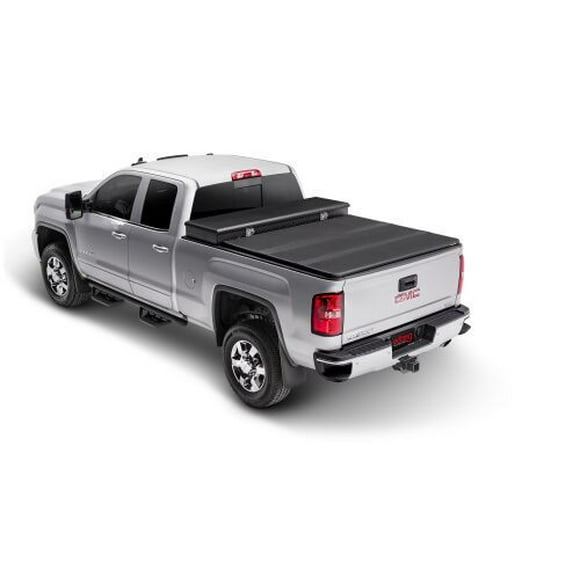 Convient pour Toyota Tundra Extang 2022-2024, Couverture 84473 Pliable 2.0; Pliable Rigide; 2 Plis/3 Panneaux; Non Articulée à l'Avant; à Utiliser avec une Boîte à Outils de 18-20 Pouces; Verrouillable avec Poignée de Hayon