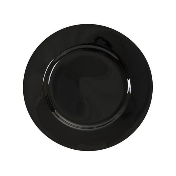 10 Strawberry Street Black Rim Salad Dessert Plate in Black (Set of 6)
