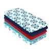 Mainstays 5-Piece Solid/Print Kitchen Towel Set, Multi-color