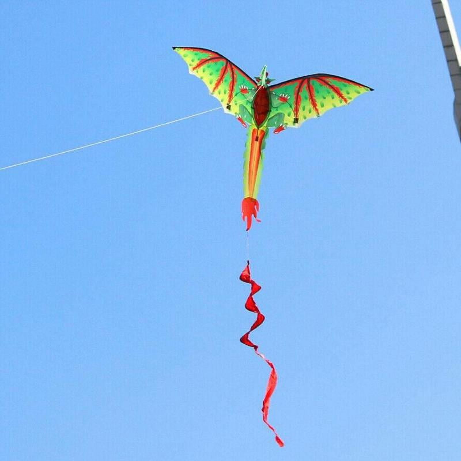LeeQinersw 3D Dinosaur Kite Multicolor Long Tail Design,Easy to Fly 3D Single Line Kite | Enjoyable Kite for Adults Kids |Great 3D Kite for Outdoor Beach or Park