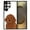 Brown Toy Poodle Dog, variant on WIRESTER Shockproof Soft Rubber Cover Case for Samsung Galaxy S25 Ultra 6.8" 2025, Black Bombay Kitten Cat