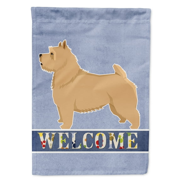 Carolines Treasures CK3610GF Norwich Terrier Welcome Flag Garden Size  Small multicolor