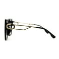 thumbnail image 4 of Womens Mod Luxe Square Plastic Butterfly Chic Sunglasses Black Smoke, 4 of 4