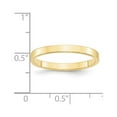thumbnail image 3 of 10k Yellow Gold 2.5mm Lightweight Flat Wedding Band Size 4.5 1FLL025, 3 of 4