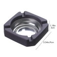 thumbnail image 2 of marioyuzhang Two Ashtrays 2PC Household Stainless Steel Living Room Ashtray Multifunctional Easy to Clean Car Ashtray Suitable for Home Office, 2 of 8