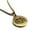 Gold, variant on Stainless Steel Geometric Polygon Crocodile Animal Round Medallion Pendant Necklace