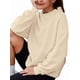 thumbnail image 2 of Sudaderas de Gran Tamaño para Mujer, Jersey de Cuello Alto, Sudaderas con Capucha de Larga, Tops, Conjuntos de Moda de Otoño, Ropa. Albaricoque XL, 2 of 8