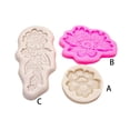 thumbnail image 2 of Naiovety Molde de silicona para Tartas, molde para magdalenas y Fondant de flores, moldes para decoración de galletas, suministros de Herramientas y accesorios para hornear Gris blanco Pequeña flor, 2 of 6