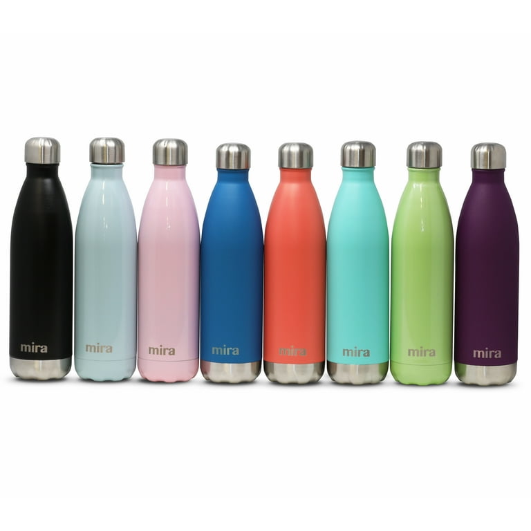 MIRA 17oz Stainless Steel Vacuum Insulated Water Bottle, Leak-Proof Double  Walled Cola Shape, Pearl 