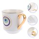 thumbnail image 3 of Taza de cerámica con forma de ojo de Fátima, para leche, café, para el hogar y la oficina., 3 of 4