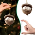 thumbnail image 2 of Forest Animal Acorn Ornaments, Christmas Ornaments, 2D Acrylic Cute Forest Animal Christmas Trees Hanging Decorations,Rustic Nature-Themed Home Decor, Animal Lovers Gift, 2 of 6