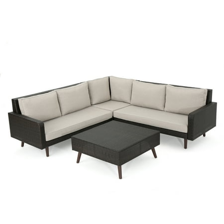 Tonga Outdoor Wicker Sofa Set With Ceramic Grey Water Resistant Cushions Multibrown Tonga Outdoor Wicker Sofa Set With Ceramic Grey Water Resistant Cushions Multibrown