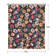 thumbnail image 5 of Pioneer Flower Floral Print Pattern Shower Curtain 72"x84" ,Bathroom Decorative Shower Curtains Set with 12 Hooks,Modern Waterproof Washable Shower Curtain, 5 of 6