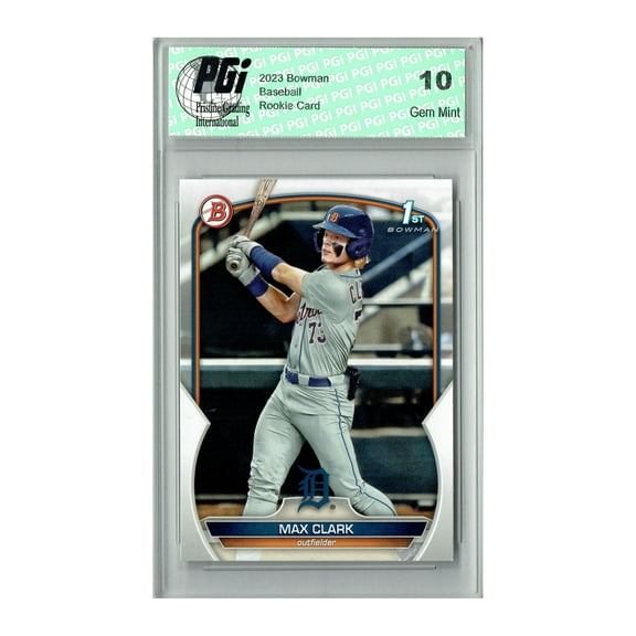 Max Clark 2023 1st Bowman #BD76 Detroit Tigers Rookie Card PGI 10