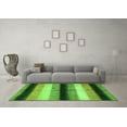 thumbnail image 3 of Ahgly Company Indoor Square Abstract Green Modern Area Rugs, 3' Square, 3 of 4