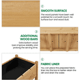 thumbnail image 4 of Renwick Solid Wood Elevated Planter Box with Removable Grow Grids, Light Brown, 4 of 10
