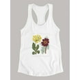 thumbnail image 3 of Gardeners Delight Racerback Tank Women -Sydenham Edwards Designs, Female x-Small, 3 of 4