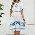 thumbnail image 2 of Midsommar Sundress Short Sleeve Dress Summer Women Clothes Dress for Women Dresses, 2 of 7