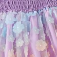 thumbnail image 4 of Vedolay Young Girls Dresses Girls Shift Flower Lace Dresses with Sleeves,Purple 5-6 Years, 4 of 5