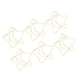 thumbnail image 5 of 100 clips de papel metálicos, proceso de galvanoplastia, clips de papel dorados, clips de papel antioxidantes, antideslizantes para clasificación de archivos, estrella lunar, 5 of 5
