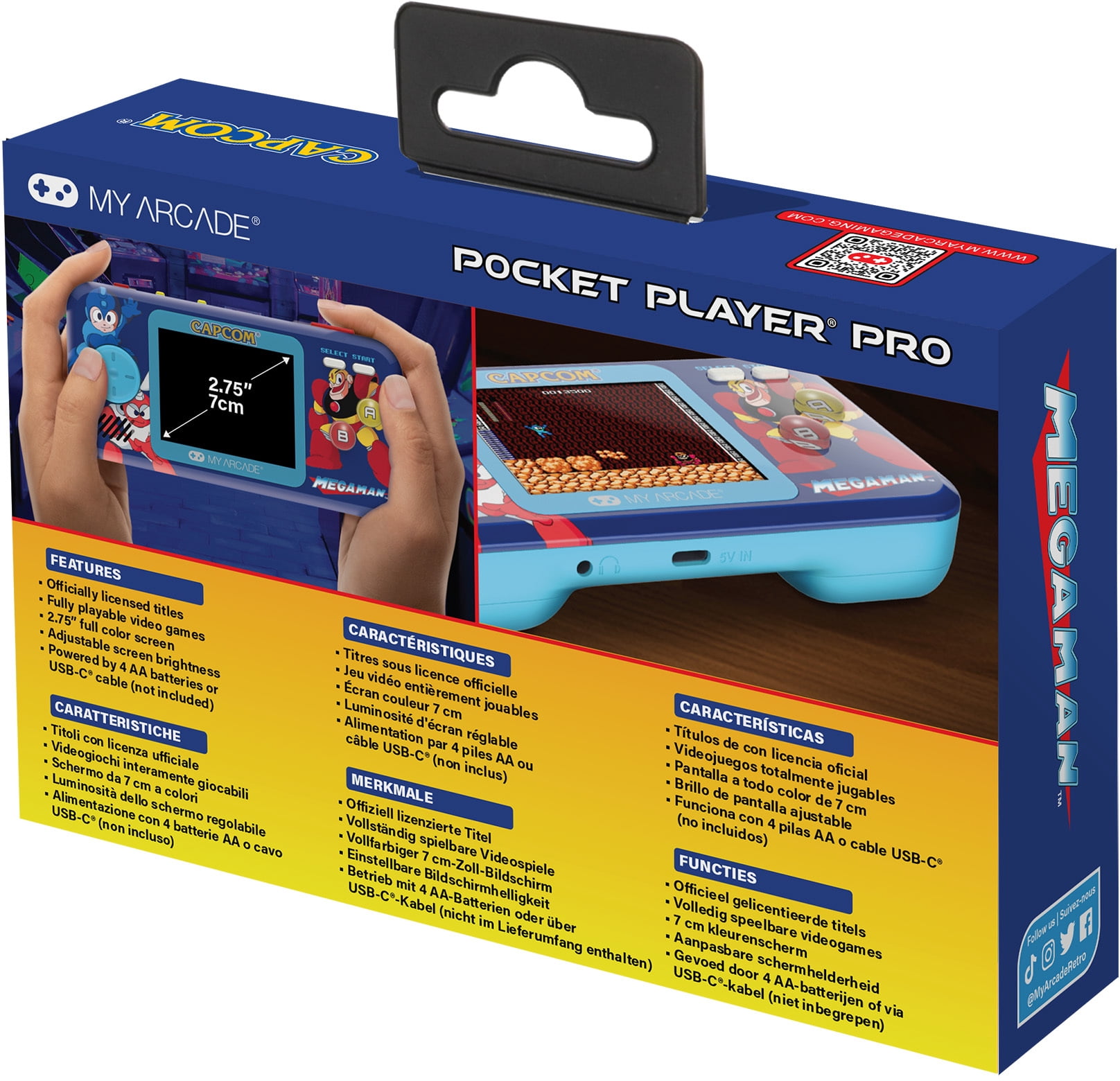 My Arcade - Mega Man Pocket Player Pro Handheld Gaming System, 6