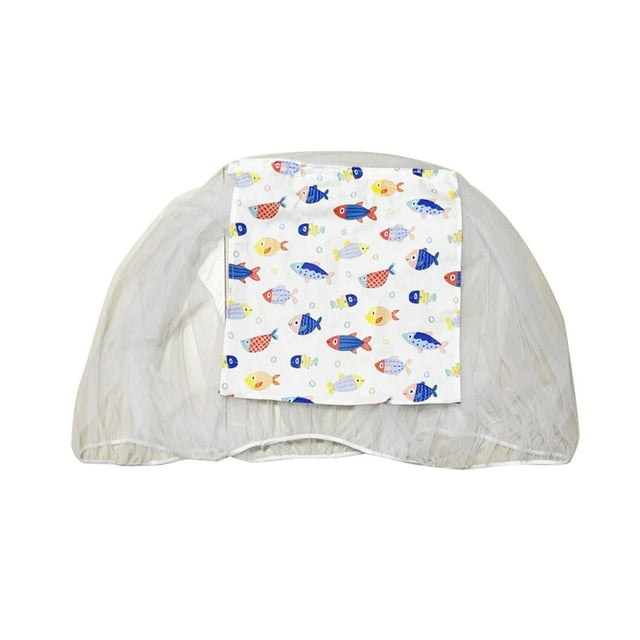 Red para cochecito de bebé, funda protectora para cochecito infantil, transpirable, cobertura completa, para correr blanco