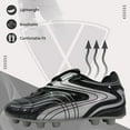 thumbnail image 2 of &nbsp;Vizari FG Soccer Cleats for Men & Women | Comfortable Outdoor Football Shoes for Training & Matches - Black/White, 7.5, 2 of 7