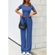 thumbnail image 4 of Conjunto de 2 Piezas para Mujer PRETTYGARDEN Tejido Acanalado Azul M, 4 of 8