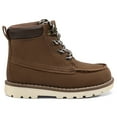 thumbnail image 4 of Fupoia Boys Ankle Boots Kids Casual Sneakers with Lace Up​ Brown 8 Toddler, 4 of 6