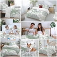thumbnail image 5 of 3 Piece Sage Green Octopus Coastal Duvet Cover Set California King,Microfiber Comforter/Quilt Cover with Corner Ties and 2 Pillowcases,Nautical Coral Starfish All Season Bedding with Zipper Closure, 5 of 8