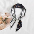 thumbnail image 3 of Narrow Small Silk Scarf Multi-Function Small Long Thin Scarves Bag Ribbon Fashion Print Long Strip Headband Neckerchief Korean, 3 of 4