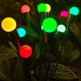 thumbnail image 4 of Lámpara 2 uds luz Solar de jardín uso conveniente para la decoración del patio del paisaje del jardín del hogar (luz de color + 8LED, 4 of 7