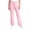 Pink, variant on Girls Casual Straight Leg Pants Solid Color Elastic Hight Waist Sweatpants Loose Fit Everyday Pants