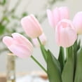 thumbnail image 4 of 10Pcs Light Pink Artificial Tulips Silk Flowers,Fake Tulips, Faux Flowers Decoration for Vase, Wedding, Party, Kitchen, Flowers Backdrop,Office, Home, Bedroom, Table Centerpiece Decor, 4 of 5